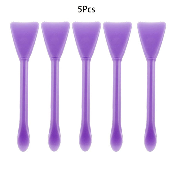 Planet Gates 5Pcs Multifunction Stirring Brush Soft Silicone Brush Powder Spoon Epoxy Resin Tools for DIY Resin Mold Easy To Clean Glue