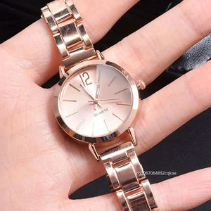 Planet Gates 5pcs no box Ladies Fashion Simple Digital Alloy with Quartz Watch Bracelet 2pcs Set Luxury Women Simple Dial Ladies Watches Reloj Mujer