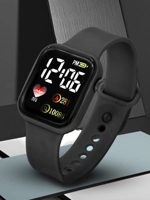 Planet Gates 5pcs  Rectangular classic fashion Girls Women's digital watch with Love jewelry set analog watch gift