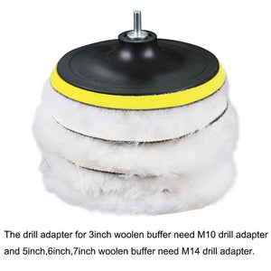 Planet Gates 5pcs/Set 5pcs/set 12.7 Cm Car Polishing Waxing Buffing Wheel Pad Car Polisher Kit For Auto M10 Drill Connector Car Paint Care Car-styling