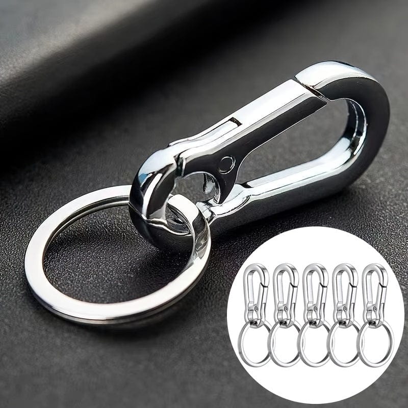 Planet Gates 5pcs/set 5pcs/set Creative Metal Keychain Simple Alloy Spring Key Chain Ring DIY Design For Car Motorcycle Home Key Holder Decorations Silver