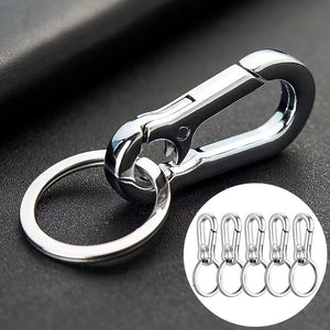 Planet Gates 5pcs/set 5pcs/set Creative Metal Keychain Simple Alloy Spring Key Chain Ring DIY Design For Car Motorcycle Home Key Holder Decorations Silver