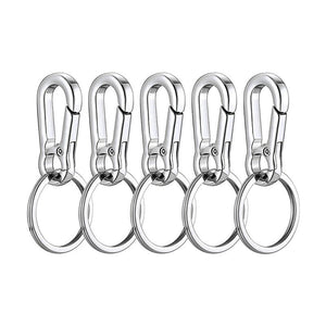 Planet Gates 5pcs/set 5pcs/set Creative Metal Keychain Simple Alloy Spring Key Chain Ring DIY Design For Car Motorcycle Home Key Holder Decorations Silver