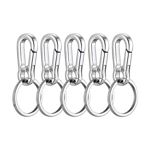 Planet Gates 5pcs/set 5pcs/set Creative Metal Keychain Simple Alloy Spring Key Chain Ring DIY Design For Car Motorcycle Home Key Holder Decorations Silver