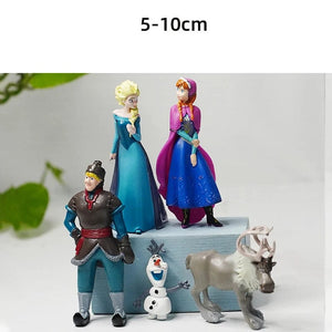 Planet Gates 5pcs/Set Frozen Princess Snow Queen Anna Elsa Kristoff Sven Olaf PVC Model Action Figure Dolls Toys for kids Xmas Gift