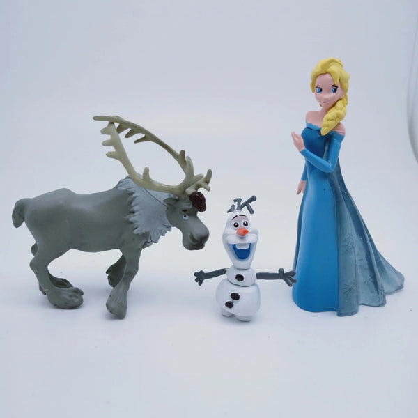 Planet Gates 5pcs/Set Frozen Princess Snow Queen Anna Elsa Kristoff Sven Olaf PVC Model Action Figure Dolls Toys for kids Xmas Gift