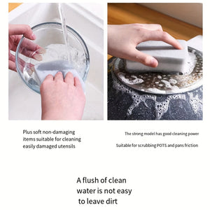Planet Gates 5pcs, Sponge, Double-sided Dishwashing Sponge, Kitchen Brush Pot, Washing Artifact, Household Scouring Cloth Rag, Multi-purposem Cleaning Magic Wipe