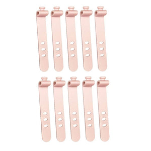 Planet Gates 5X pink Phone Cable Organizer Earphone Clip Charger Cord Management 3 Hole Line Storge Holder Clips Data Line Bobbin Winder Straps