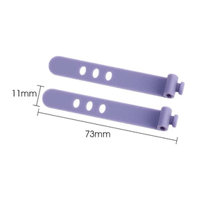 Planet Gates 5X pink Phone Cable Organizer Earphone Clip Charger Cord Management 3 Hole Line Storge Holder Clips Data Line Bobbin Winder Straps