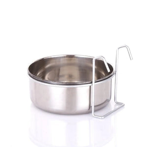 Planet Gates 5x12cm Cat Hanger Cage Cup Stainless Steel Pet Feeding Tools Stationary Dog Bowl Hanging Feeder Dish Travel Food Water Bowls