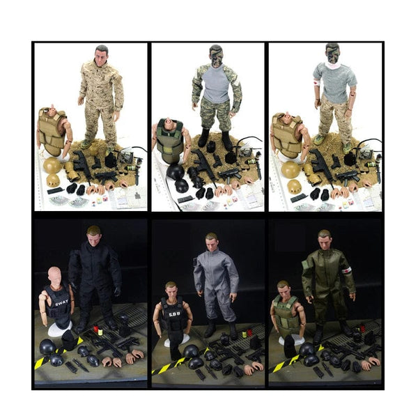 Planet Gates 6 1/6 Special Forces Soldiers BJD Military Army Man Action Toy Figure Set