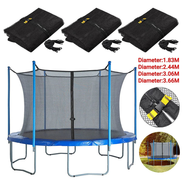 Planet Gates 6/10/12/14 Feet 6/8 Poles Trampoline Protective Net Nylon Trampoline for Kids Children Jumping Pad Safety Net Protection Guard
