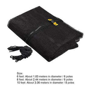 Planet Gates 6/10/12/14 Feet 6/8 Poles Trampoline Protective Net Nylon Trampoline for Kids Children Jumping Pad Safety Net Protection Guard