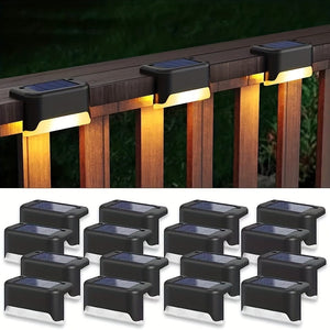 Planet Gates 6/10 Pack Solar Outdoor Deck Light, LED Step Light, Outdoor Waterproof, Balcony Lighting Decorative, Stair Fence Wall Patio Garden Courtyard Villa Driveway Path Pedestrian Passage Light
