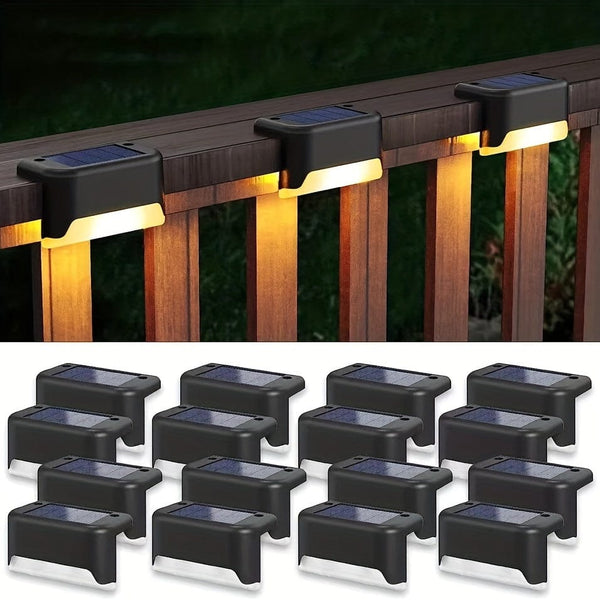 Planet Gates 6/10 Pack Solar Outdoor Deck Light, LED Step Light, Outdoor Waterproof, Balcony Lighting Decorative, Stair Fence Wall Patio Garden Courtyard Villa Driveway Path Pedestrian Passage Light