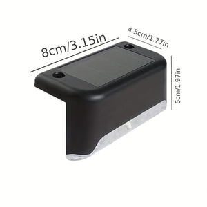 Planet Gates 6/10 Pack Solar Outdoor Deck Light, LED Step Light, Outdoor Waterproof, Balcony Lighting Decorative, Stair Fence Wall Patio Garden Courtyard Villa Driveway Path Pedestrian Passage Light