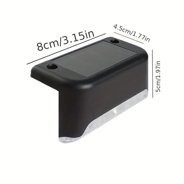 Planet Gates 6/10 Pack Solar Outdoor Deck Light, LED Step Light, Outdoor Waterproof, Balcony Lighting Decorative, Stair Fence Wall Patio Garden Courtyard Villa Driveway Path Pedestrian Passage Light