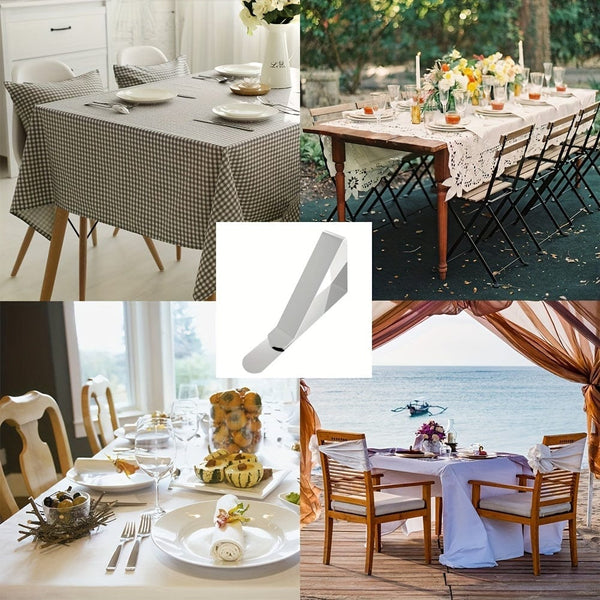Planet Gates 6/12/18/24/30pcs Tablecloth Clips, Heavy Duty Picnic Table Clips, Stainless Steel Table Cloth Cover Clamps, Table Cloth Holders Ideal For Restaurant Picnics Marquees Weddings Graduation Party