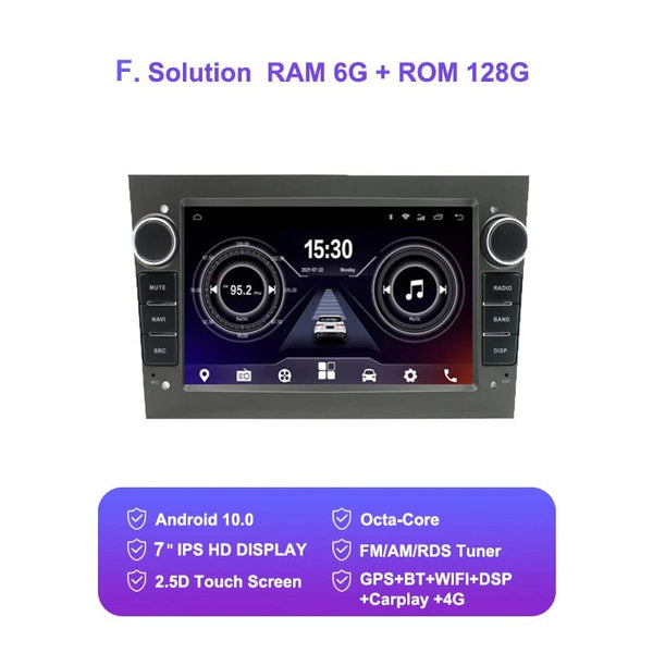 Planet Gates 6 128G 8"Android 10.0 Car Radio GPS Navigation autoradio multimedia player for opel astra h g zafira b vectra c d  head unit stereo