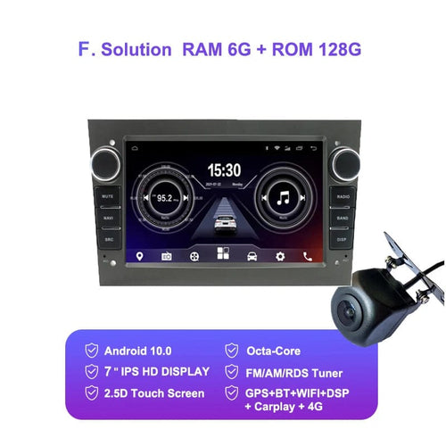 Planet Gates 6 128G Camera 8"Android 10.0 Car Radio GPS Navigation autoradio multimedia player for opel astra h g zafira b vectra c d  head unit stereo