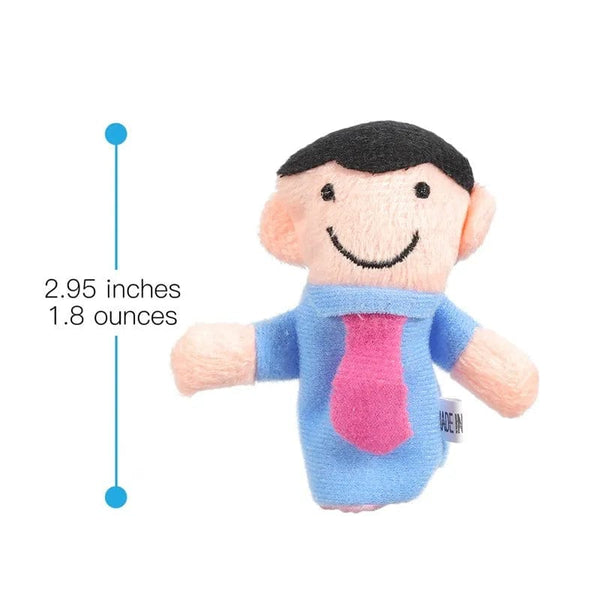 Planet Gates 6-12Pcs Baby Plush Toy Cartoon Animal Family Finger Puppet Role Play Tell Story Cloth Doll Educational Toys For Children Kids