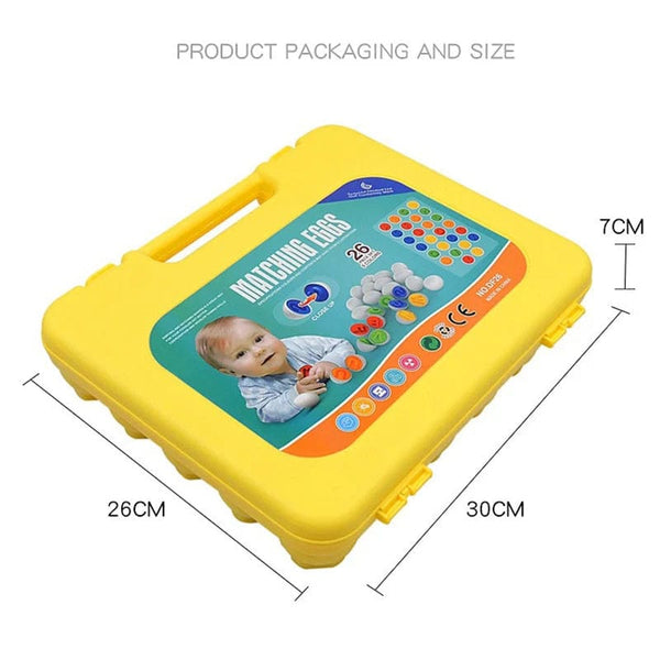 Planet Gates 6/12PCS Montessori Smart Eggs In Cup Education Early Learning Geometric Shape Math Alphabet Puzzle Sorter Game Baby Toy Children