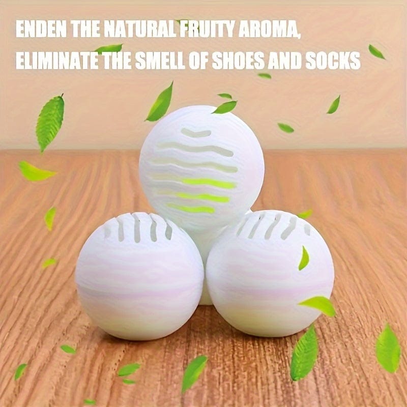 Planet Gates 6/12pcs Shoe Deodorant Balls, Long-lasting Aromatic Freshener Deodorant Solid Air Cleaning Balls, Deodorant Aromatherapy Bags, Home Decor, Room Decor, Aromatherapy Gift