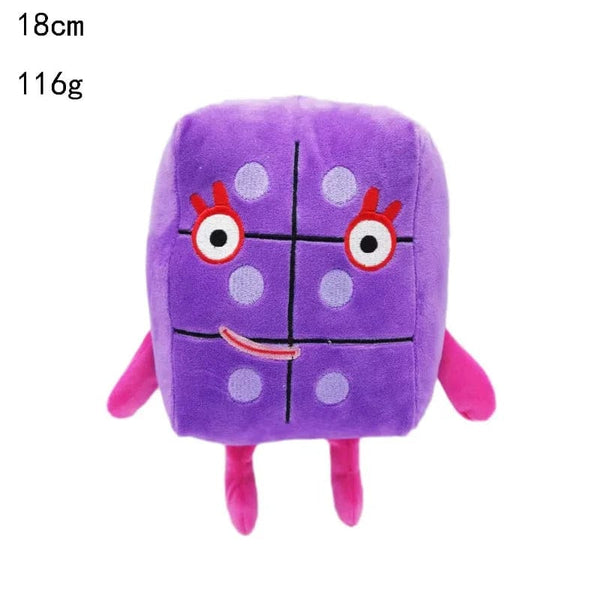 Planet Gates 6 14-30cm Cartoon number Plush Doll Toy Educational Stuffed Movie TV number Toys Kids Gift early childhood education doll