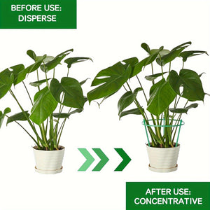 Planet Gates 6/18/30pcs Plant Support Stake, Plant Support Ring With Twist Strap, Flower Holder Bracket Splicable Flower Bracket Support Ring Support Rod Indoor Plant Flower Holder Balcony Chandelier Climbing Rattan Rack Pot