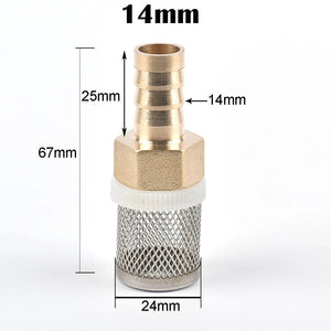 Planet Gates 6-19mm Stainless Steel Mesh Filter 1/2" Female Inch Garden Irrigation Pump Protection Hose Water Cleaning Mesh Brass Filter