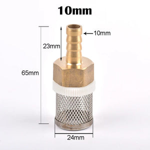 Planet Gates 6-19mm Stainless Steel Mesh Filter 1/2" Female Inch Garden Irrigation Pump Protection Hose Water Cleaning Mesh Brass Filter