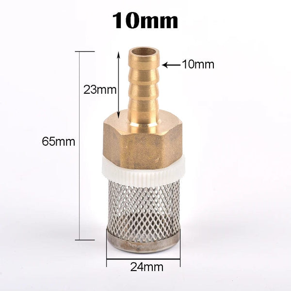 Planet Gates 6-19mm Stainless Steel Mesh Filter 1/2" Female Inch Garden Irrigation Pump Protection Hose Water Cleaning Mesh Brass Filter