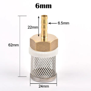 Planet Gates 6-19mm Stainless Steel Mesh Filter 1/2" Female Inch Garden Irrigation Pump Protection Hose Water Cleaning Mesh Brass Filter