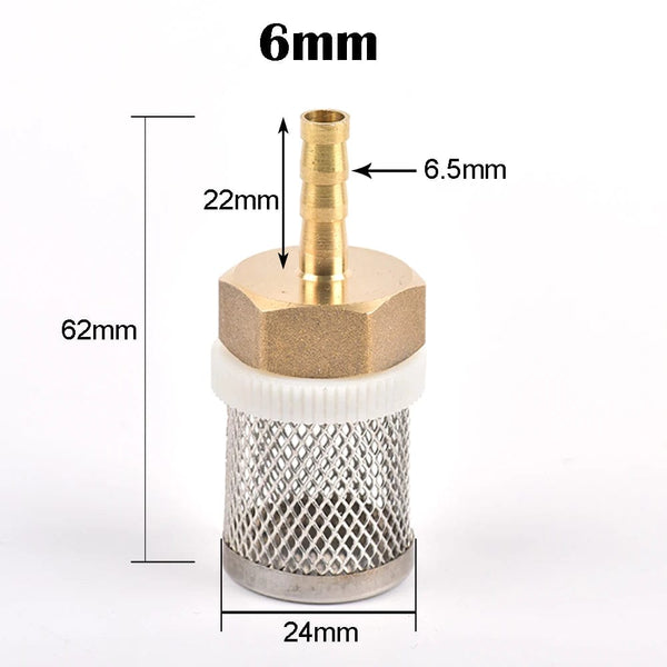 Planet Gates 6-19mm Stainless Steel Mesh Filter 1/2" Female Inch Garden Irrigation Pump Protection Hose Water Cleaning Mesh Brass Filter
