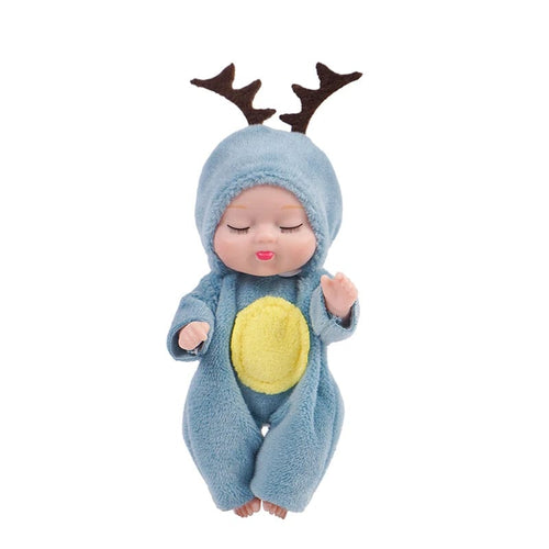 Planet Gates 6 1pcs 13cm Sleep Baby Doll New Fashion Simulation Rebirth Dolls Mini Cute Doll Cartoon Animal Kids Toy for Children Birthday Gift