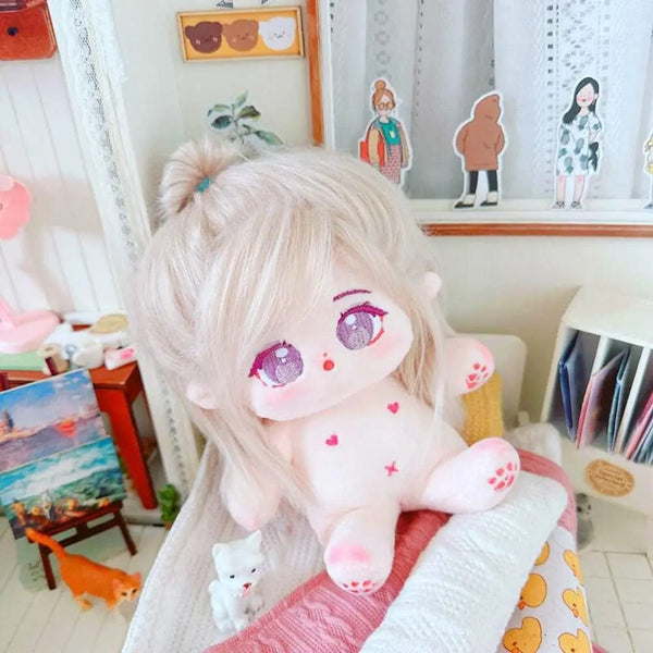 Planet Gates 6 20cm Cotton Doll Soft Stuffed Plush Doll Dress Up Dolls Cute Plush Toy Anime Can Be Placed in A Shape Nude Doll Accessories