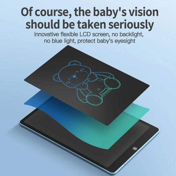 Planet Gates 6.5/8.5/10/12/16/19In LCD Drawing Board Writing Tablet Digit Magic Blackboard Art Painting Tool Kids Toy Brain Game Child's Gift