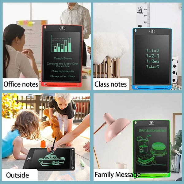Planet Gates 6.5/8.5/10/12/16/19In LCD Drawing Board Writing Tablet Digit Magic Blackboard Art Painting Tool Kids Toy Brain Game Child's Gift