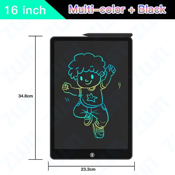 Planet Gates 6.5/8.5/10/12/16/19In LCD Drawing Board Writing Tablet Digit Magic Blackboard Art Painting Tool Kids Toy Brain Game Child's Gift