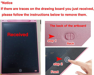 Planet Gates 6.5/8.5/10/12/16/19In LCD Drawing Board Writing Tablet Digit Magic Blackboard Art Painting Tool Kids Toy Brain Game Child's Gift