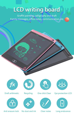 Planet Gates 6.5/8.5/10/12/16/19In LCD Drawing Board Writing Tablet Digit Magic Blackboard Art Painting Tool Kids Toy Brain Game Child's Gift