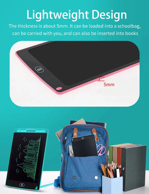 Planet Gates 6.5/8.5/10/12/16/19In LCD Drawing Board Writing Tablet Digit Magic Blackboard Art Painting Tool Kids Toy Brain Game Child's Gift