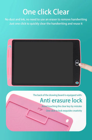 Planet Gates 6.5/8.5/10/12/16/19In LCD Drawing Board Writing Tablet Digit Magic Blackboard Art Painting Tool Kids Toy Brain Game Child's Gift