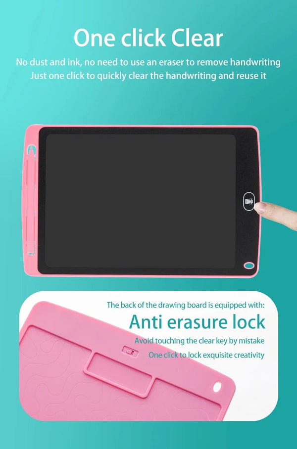 Planet Gates 6.5/8.5/10/12/16/19In LCD Drawing Board Writing Tablet Digit Magic Blackboard Art Painting Tool Kids Toy Brain Game Child's Gift