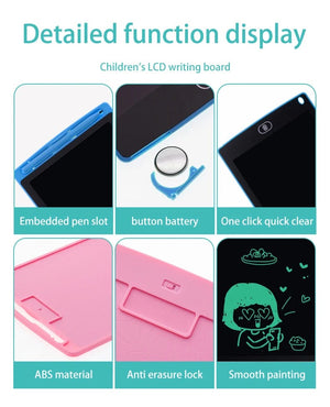 Planet Gates 6.5/8.5/10/12/16/19In LCD Drawing Board Writing Tablet Digit Magic Blackboard Art Painting Tool Kids Toy Brain Game Child's Gift