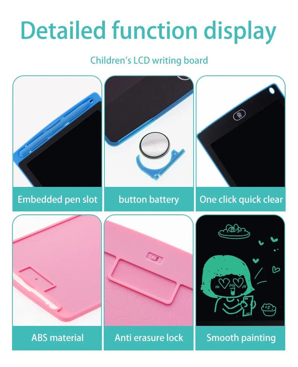 Planet Gates 6.5/8.5/10/12/16/19In LCD Drawing Board Writing Tablet Digit Magic Blackboard Art Painting Tool Kids Toy Brain Game Child's Gift