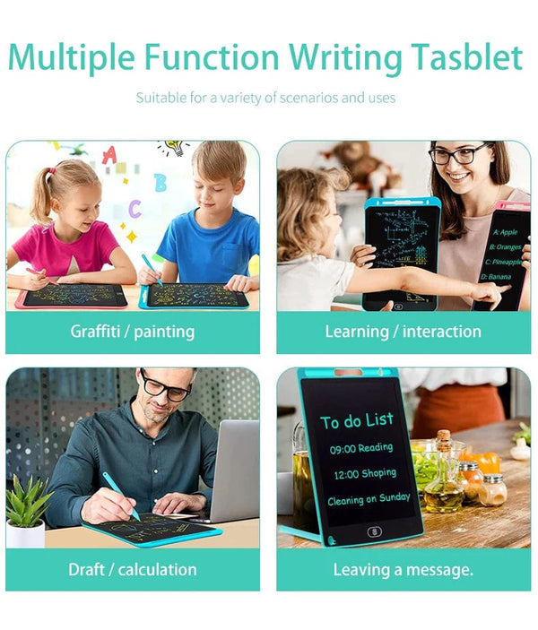 Planet Gates 6.5/8.5/10/12/16/19In LCD Drawing Board Writing Tablet Digit Magic Blackboard Art Painting Tool Kids Toy Brain Game Child's Gift