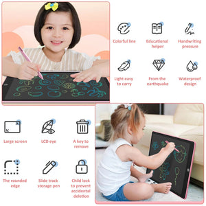 Planet Gates 6.5/8.5/10/12/16/19In LCD Drawing Board Writing Tablet Digit Magic Blackboard Art Painting Tool Kids Toy Brain Game Child's Gift