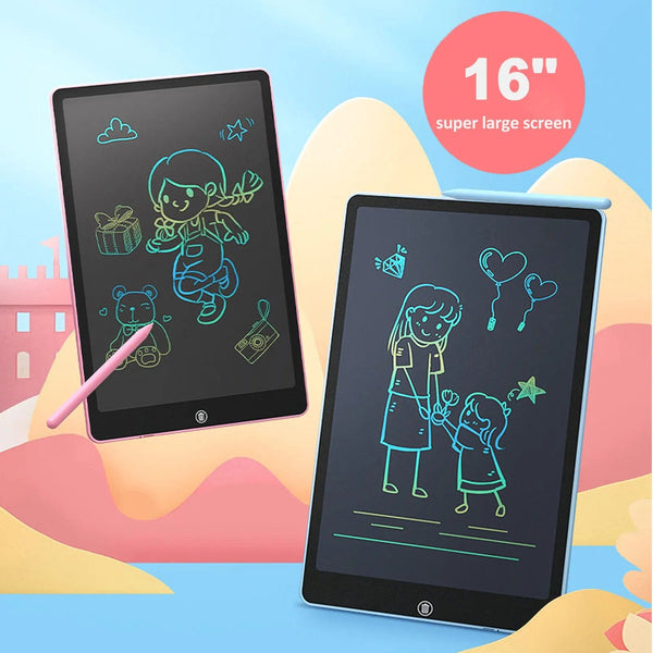 Planet Gates 6.5/8.5/10/12/16/19In LCD Drawing Board Writing Tablet Digit Magic Blackboard Art Painting Tool Kids Toy Brain Game Child's Gift