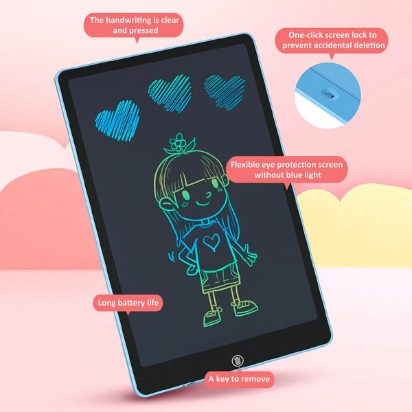Planet Gates 6.5/8.5/10/12/16/19In LCD Drawing Board Writing Tablet Digit Magic Blackboard Art Painting Tool Kids Toy Brain Game Child's Gift